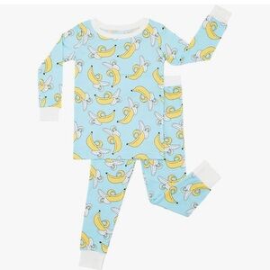 Blue Banana Print Pajama Set from little sleepies